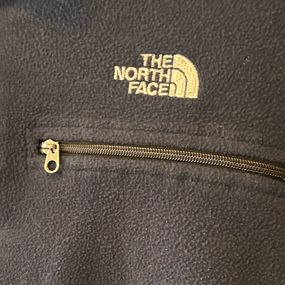 Northface 1/4 zip men’s navy and black fleece size large - Picture 3 of 9